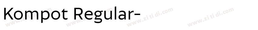 Kompot Regular字体转换